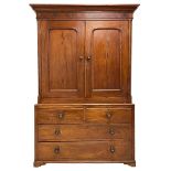 19th century pitch pine housekeeping cupboard