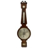 Victorian mercury syphon tube hall barometer c1870 in a rosewood case with a 12� register