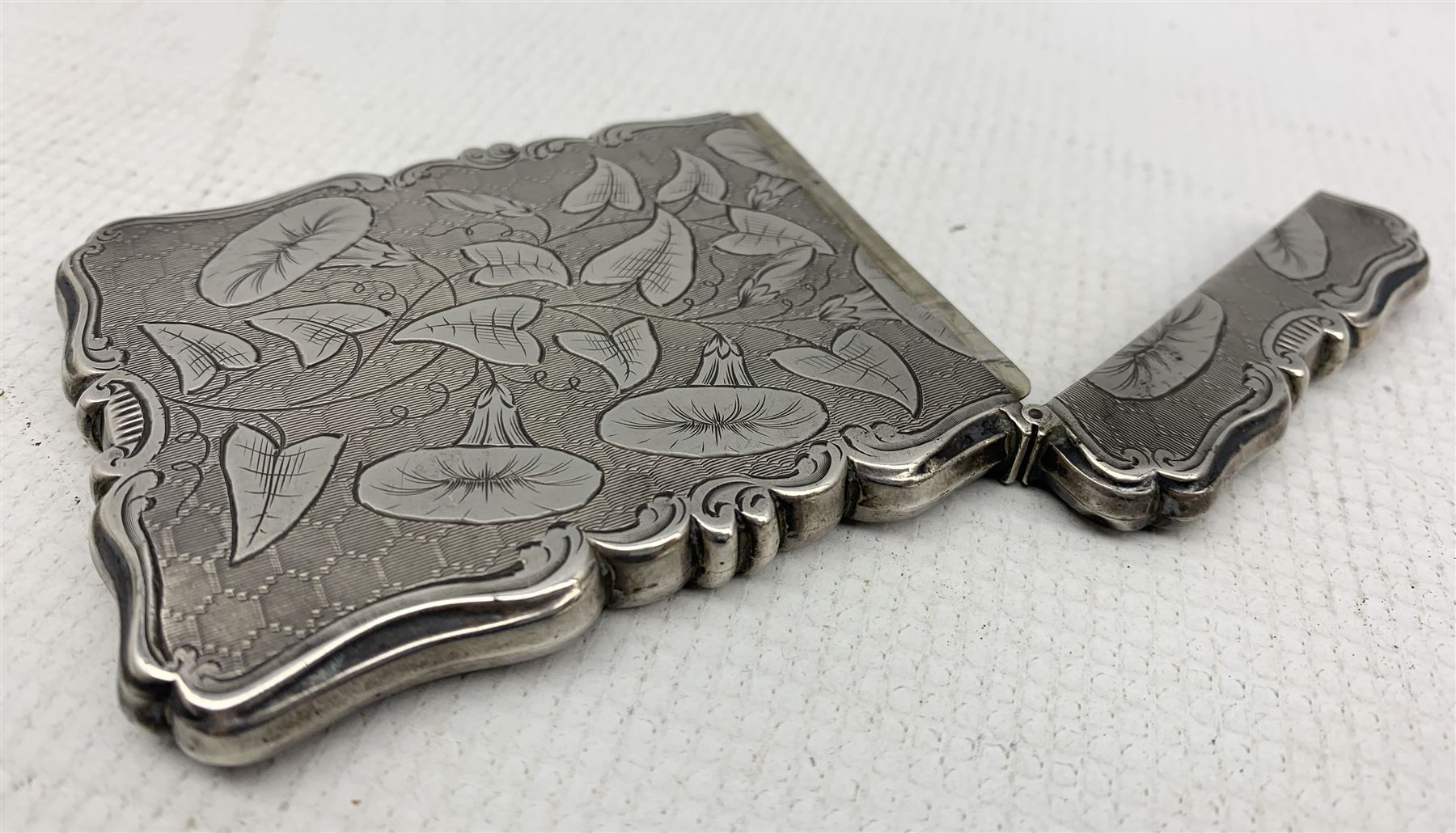 Mid Victorian silver card case of rectangular form - Image 6 of 6