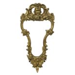 19th century wall mirror in Florentine giltwood and gesso frame