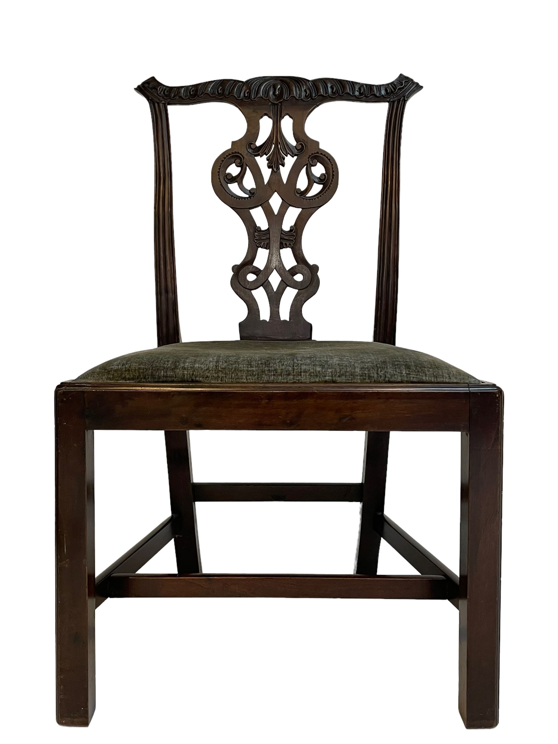 George III mahogany chair