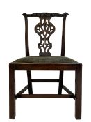 George III mahogany chair