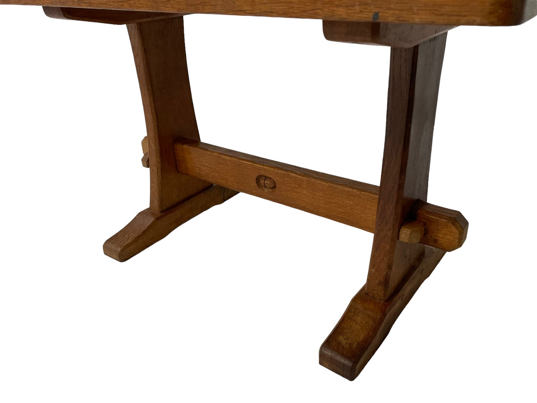 Acornman - rectangular adzed oak coffee table - Image 6 of 8