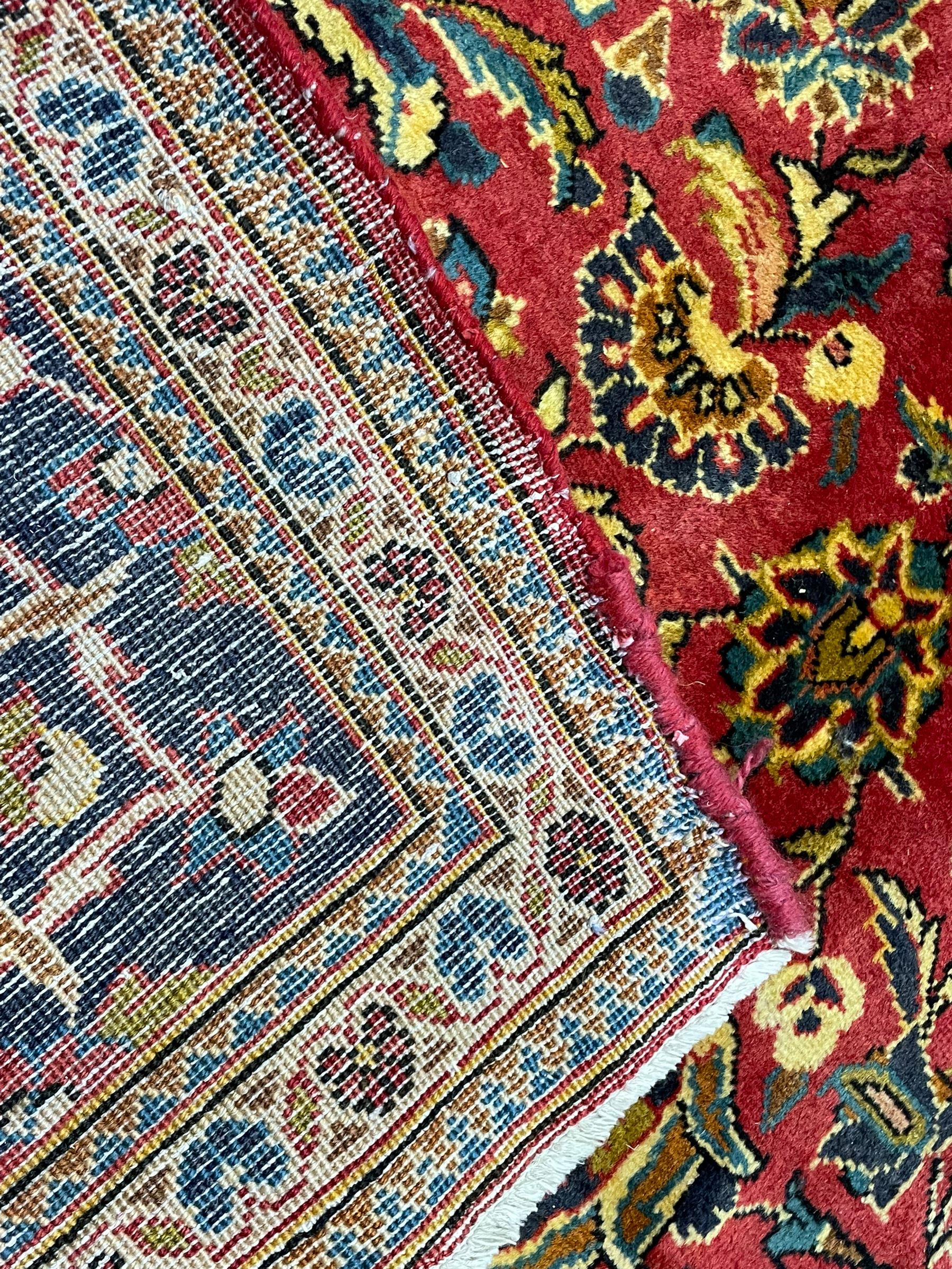 Persian Kashan red ground rug - Image 3 of 5