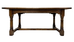 Jacobean style oak refectory dining table