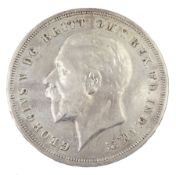 King George V 1935 raised edge proof crown coin