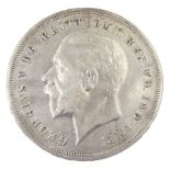 King George V 1935 raised edge proof crown coin