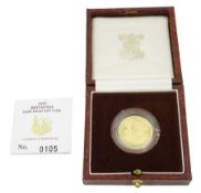 Queen Elizabeth II 1997 gold proof 1/4 ounce Britannia coin