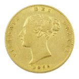 Queen Victoria 1853 gold half sovereign coin