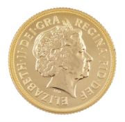 Queen Elizabeth II 2015 gold full sovereign coin