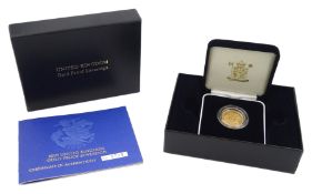 Queen Elizabeth II 2005 gold proof full sovereign coin