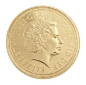 Queen Elizabeth II 2005 gold half sovereign coin