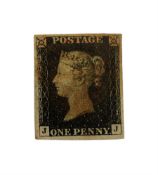 Queen Victoria penny black stamp