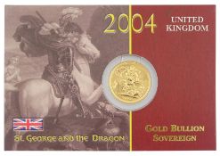 Queen Elizabeth II 2004 gold full sovereign coin