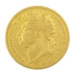 George IV 1822 gold full sovereign coin