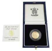 Queen Elizabeth II 1997 gold proof half sovereign coin