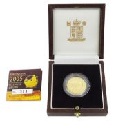 Queen Elizabeth II 2005 gold proof 1/4 ounce Britannia coin