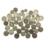 Approximately 470 grams of pre 1947 Great British silver coins