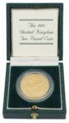 Queen Elizabeth II 1983 gold proof two pound coin