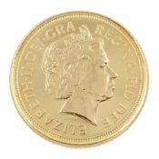 Queen Elizabeth II 2006 gold half sovereign coin