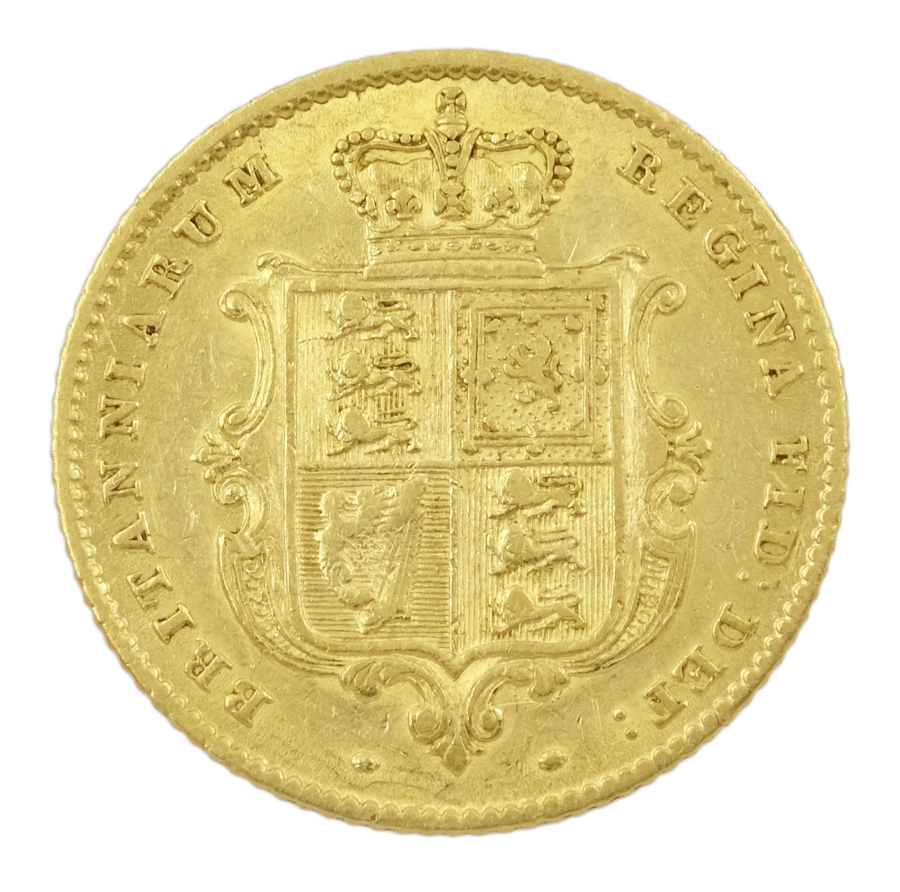 Queen Victoria 1853 gold half sovereign coin - Image 2 of 2