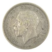 King George V 1933 wreath crown coin