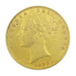 Queen Victoria 1853 gold full sovereign coin