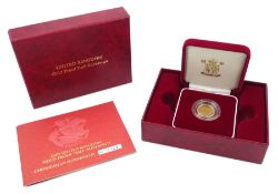 Queen Elizabeth II 2005 gold proof half sovereign coin