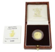 Queen Elizabeth II 1991 gold proof 1/10 ounce Britannia coin