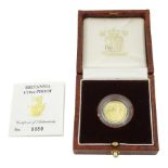 Queen Elizabeth II 1991 gold proof 1/10 ounce Britannia coin