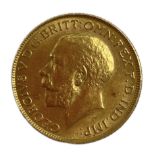 King George V 1918 gold full sovereign coin