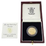 Queen Elizabeth II 1995 gold proof full sovereign coin