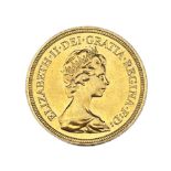 Queen Elizabeth II 1981 gold full sovereign coin