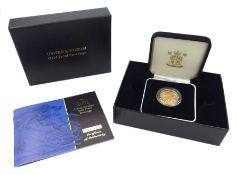 Queen Elizabeth II 2001 gold proof full sovereign coin