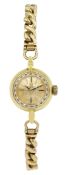 Omega 18ct gold ladies manual wind wristwatch