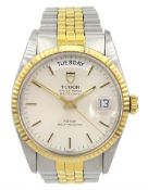 Tudor Oyster Prince Day Date gentleman's stainless steel and gold automatic wristwatch