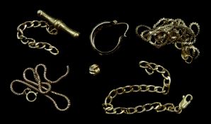 9ct gold jewellery oddments