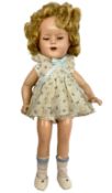 Composition Shirley Temple Reliable doll with applied hair