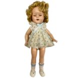 Composition Shirley Temple Reliable doll with applied hair