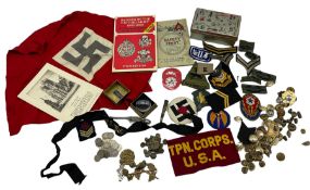 Military buttons and badges