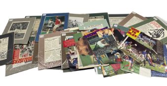 Box of football autographs from the 1940s onwards