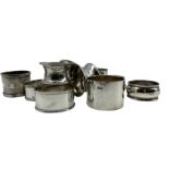 Collection of twelve silver napkin rings