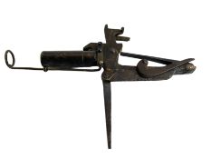 19th century French steel percussion cap mole gun by Isabey L22cm