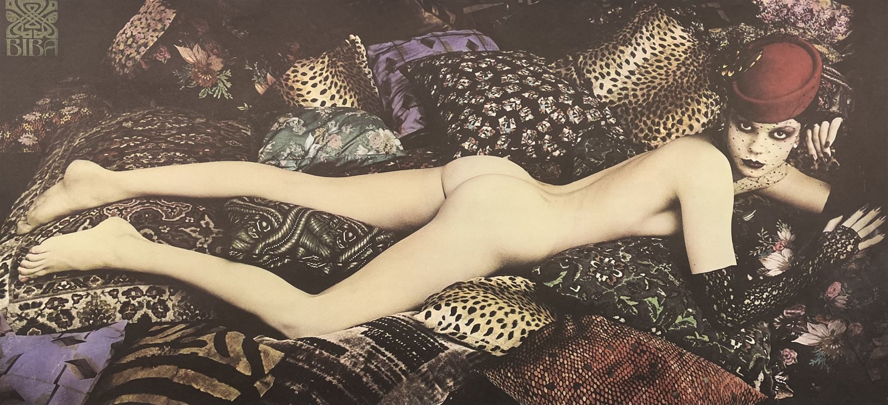 A 1974 Biba poster photographed by James Wedge for Biba Stores