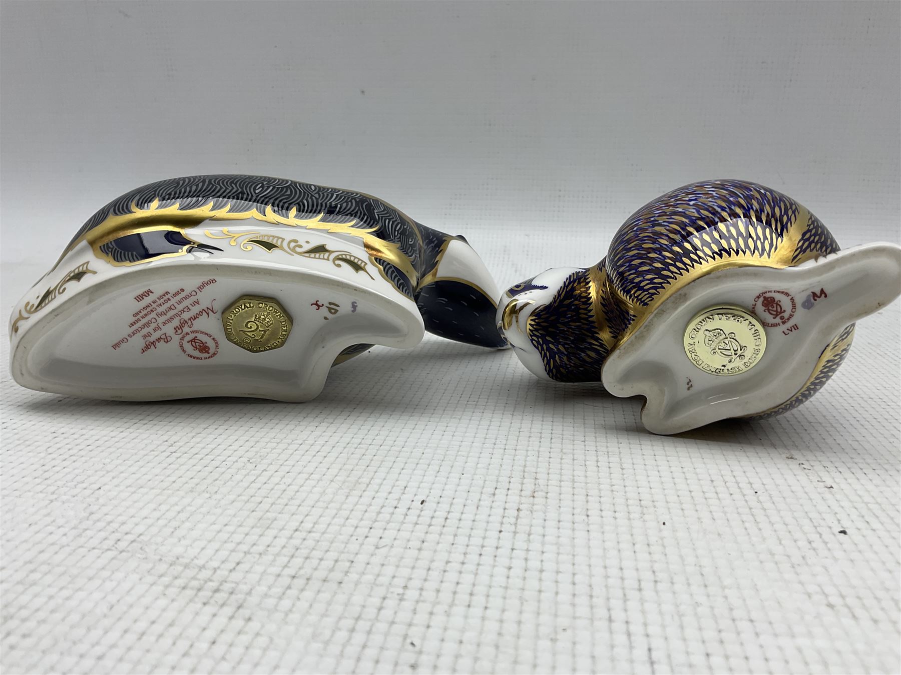 Royal Crown Derby paperweights comprising 'Moonlight Badger' an exclusive for the Collectors Guild d - Image 2 of 2
