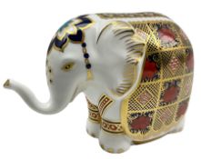 Royal Crown Derby 'Imari Elephant' paperweight