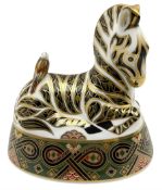 Royal Crown Derby 'Zebra' paperweight