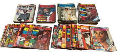 Collection of one hundred and forty seven issues of Blues & Soul magazines 1970-1979 and one 1990 (