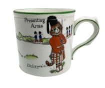 Paragon china cup with hand painted design by Louis Wain from the 'Tinker