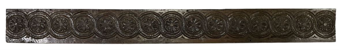 18th century oak panel